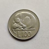 Сан-Марино 100 лир 1975 г. Любовь у животных