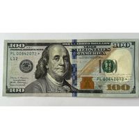 100 долларов США со звездой 2017 года