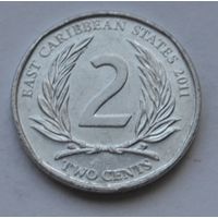 Восточные Карибы, 2 цента 2011 г.