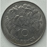 Остров Святой Елены и Вознесения 10 пенсов 1984 г.
