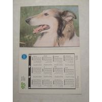 Карманный календарик. Собака.1993 год