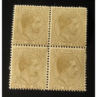 Испанские Филиппины 1880, Альфонсо  XII x 4