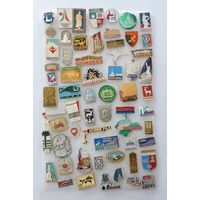 Значки городов СССР - 60 шт.