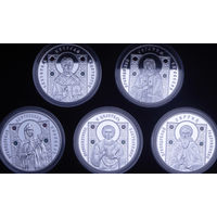 Набор Православные Святые 20 рублей 5 монет