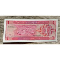 Werty71 Нидерландские Антильские острова (Антилы) 1 гульден 1970 UNC банкнота