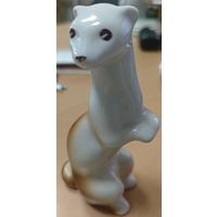 Фарфоровая статуэтка. Ласка. ЗХК Полонне.СССР