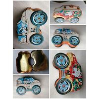 Автомобиль из жести, для чая или конфет.