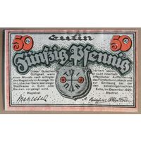 Германия, нотгельды, 50 пфеннигов 1920 год, Эутин (Eutin), Mehl 359.1a