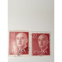 Испания  1955 Франсиско Франко, испанский генерал и диктатор.