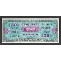 Франция 50 франков 1944 года. Тип Р-122a. Состояние aUNC