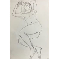 "Обнаженная мечтающая" набросок а3