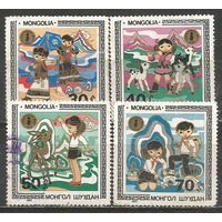 Монголия. Год ребёнка. 1983г. 4 марки.