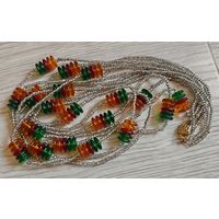 Бусы  винтаж Чехия бисер,стекло