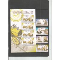 Соломоновы острова. Великие учёные. Годовщины. 2006г. Mi#1292-99+Klb..
