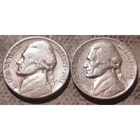 5 центов  1951 S или D США Джеферсон