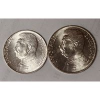 50 и 100 крон 1949 Чехословакия - Сталин - UNC - ярчайшие! Серебро! Обязательно к приобретению!