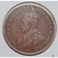 Австралия 1 пенни 1917 год король Георг V состояние холдер
