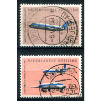 Нидерландские Антильские острова - 1968г. - авиация - 2 марки - гашёные. #3-WB-85-A-1