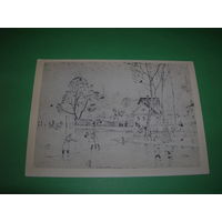 Живопись Кустодиев Весна 1959 год чистая