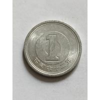 Япония 1 йена 1987