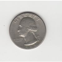 Квотер (25 центов) США 1984 D Лот 8255