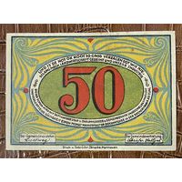 Нотгельд , 50 пфеннигов, Гнарренбург 1921 год. Веймарская республика