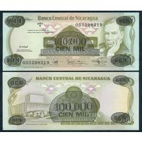 Никарагуа 100.000 на 500 кордоба 1987 год, P149, UNC
