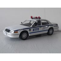 FORD CROWN VICTORIA 1998. Полиция Нью-Йорка, США. 1/43. Полицейские машины мира.