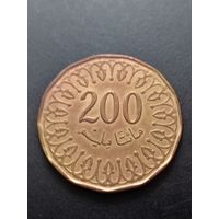 Тунис 200 миллимов 2013 г.