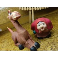 Резиновые игрушки. Конь Юлий и бабка. С 1 рубля!