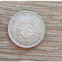 Werty71 Ангола 10 эскудо 1952 серебро