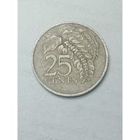 Тринедад и Тобаго 25 центов 1979 года .