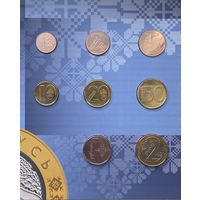 Беларусь 1, 2, 5, 10, 20, 50 копеек, 1, 2 рубля 2009 г. Комплект памятных монет серии "Мая краіна - Беларусь" (Моя страна - Беларусь) 2016 г. Официальный банковский набор