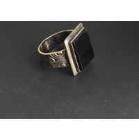 Перстень мужской 875 со звездой.Большой СССР.