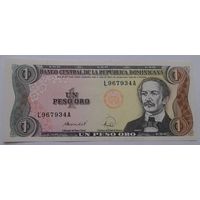 Доминиканская Республика 1 песо 1988 года UNC