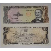Доминиканская Республика 1 песо 1988 года UNC