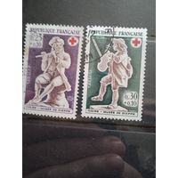 Марки франции красный крест