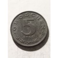 5 грош 1966 года Австрия, отличный!