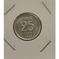 25 эре 1958 г. Серебро.
