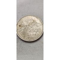Турция 2500 лир 1992