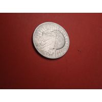 2 Злотых 1933 Польша. Ядвига. Серебро. С рубля. (23) Отличные.