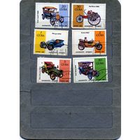 КУБА, 1984, РЕТРОАВТОМОБИЛИ, серия 6м,  гашеная