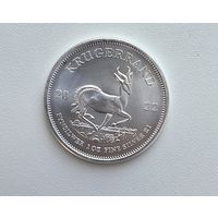 Серебряная монета ЮАР "Крюгерранд"
