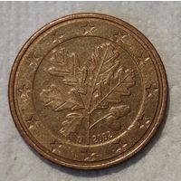 Германия 5 евроцентов, 2002 "D" (14-15-31)