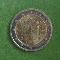 Литва 2 евро 201. "Литовские песни и танцы". UNC из ролла.