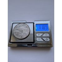 2 кроны 1930 года. Эстония, Первая Республика (Крона) (1928 - 1940). Серебро 500. Монета не чищена. В45505.