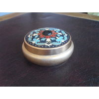 Шкатулка,алюминий.8Х3.5 см.