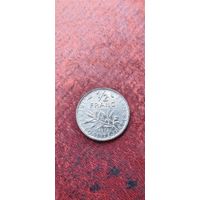 Франция 1/2 франк 1972