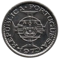 Государство Мозамбик. (Португальский Мозамбик. Португальская Восточная Африка). 5 эскудо 1973. UNC