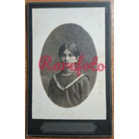 1916 Визит-портрет гимназистка типаж ретро студийное фото анонимное